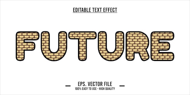 Efecto de texto futuro