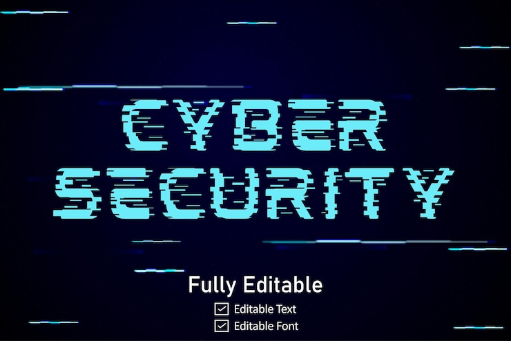 Vector efecto de texto glitch futurista para texto de videojuego para efecto de texto de glitch cyberpunk editable