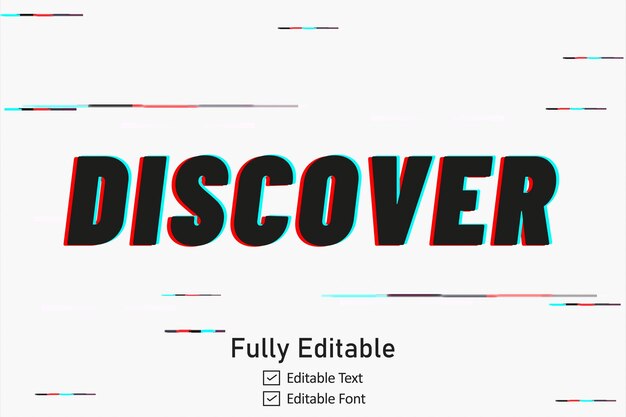 Efecto de texto de glitch realista para texto de videojuego para fuente editable de Cyber Monad vhs