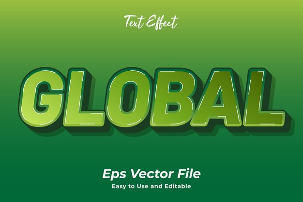 Efecto de texto Global Editable