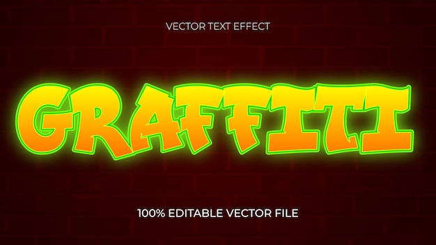 Efecto de texto de graffiti estilo de texto editable street vibes