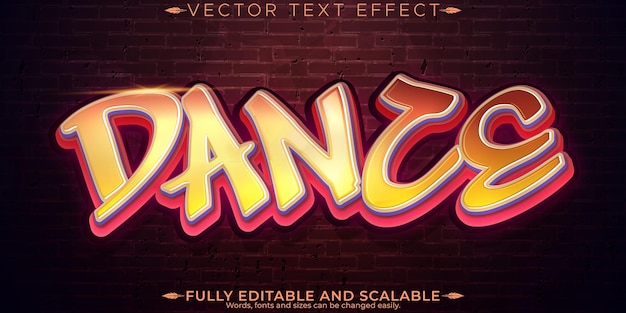 Efecto de texto graffiti spray editable y estilo de texto callejero