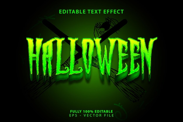 Efecto de texto de Halloween