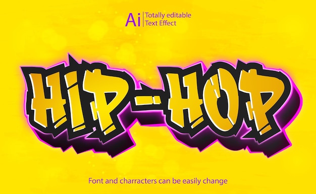 Efecto de texto HIPHOP