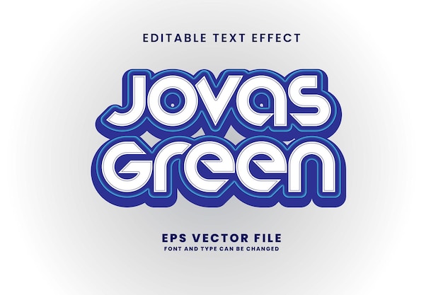 Efecto de texto JovasGreen TechType