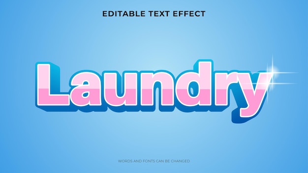 Efecto de texto de lavado editable