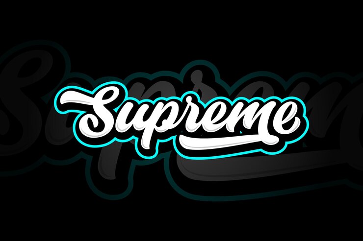 efecto de texto de letras supremas