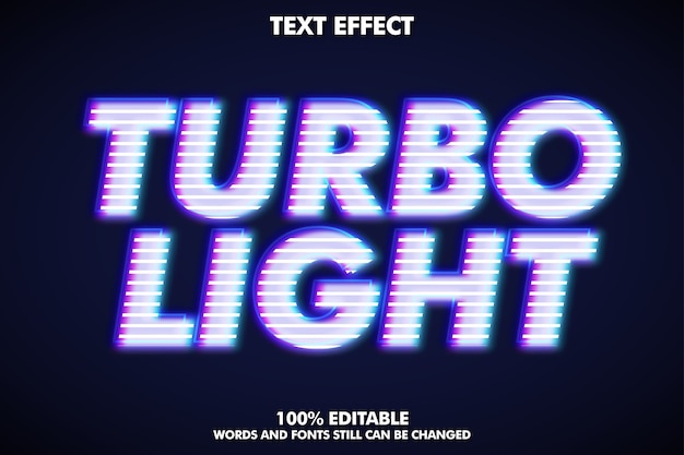 Efecto de texto ligero turbo
