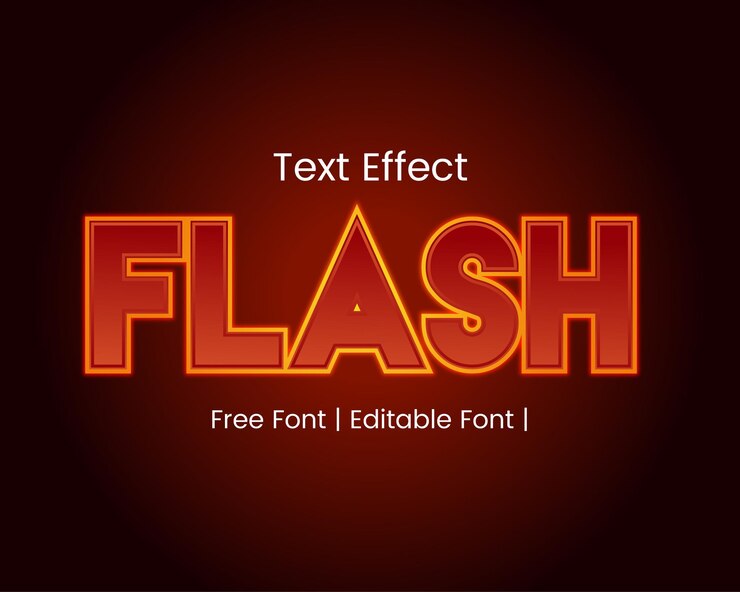 Vector efecto de texto moderno editable con nuevo y elegante vector libre