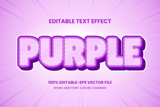 Efecto de texto morado