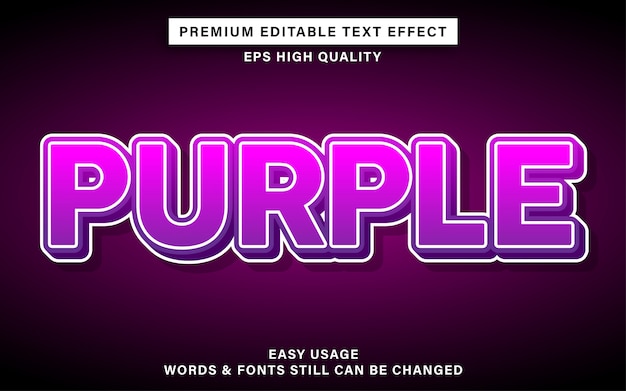 Efecto de texto morado