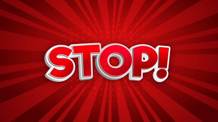 Vector efecto de texto en negrita 3d editable en fondo de color rojo