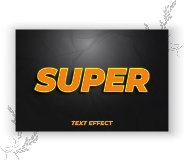 Efecto de texto en negrita 3D realista