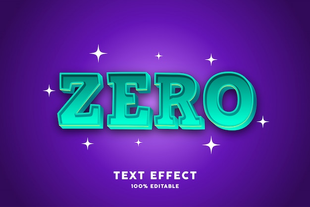 Efecto de texto en negrita 3D en verde claro, texto editable
