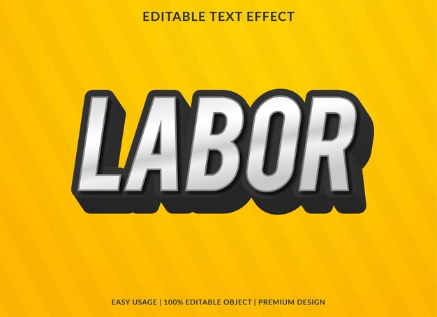 Efecto de texto en negrita laboral