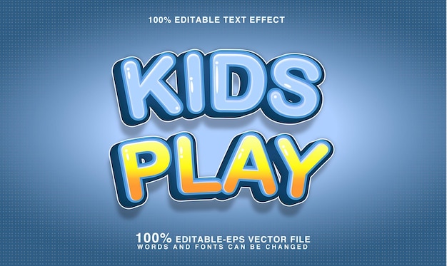 Efecto de texto para niños