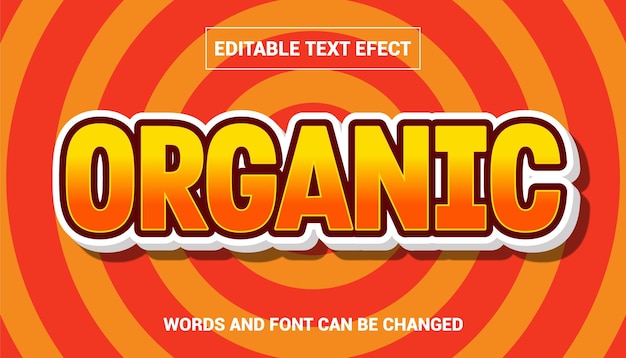 Efecto de texto orgánico
