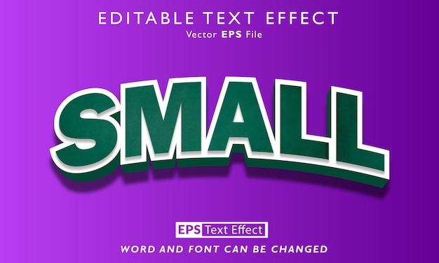 Efecto de texto pequeño