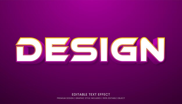 efecto de texto plantilla de diseño vectorial editable uso de estilo negrita y abstracto para logotipo y marca de empresa