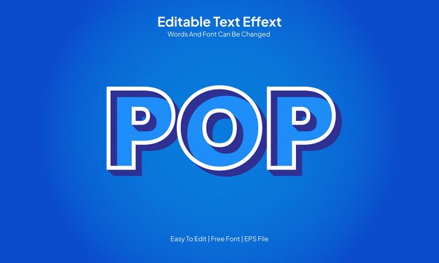 Efecto de texto pop