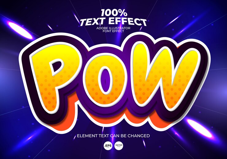 Efecto de texto Pow