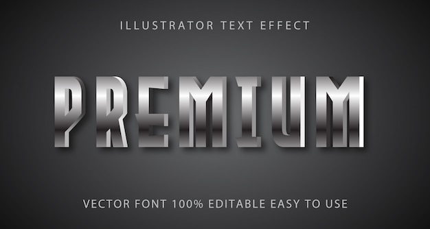 Efecto de texto premium totalmente editable