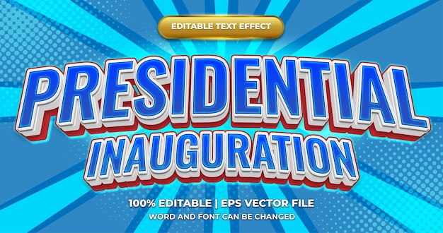 Efecto del texto presidencial 3d