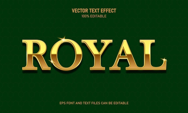 Efecto de texto real dorado efecto de texto editable estilo de tendencia moderno