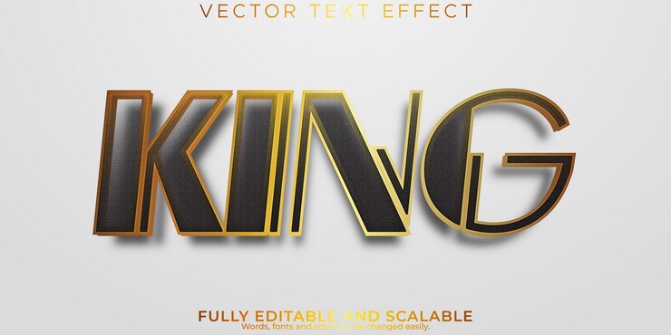 Vector efecto de texto real editable estilo de texto en negrita elegante