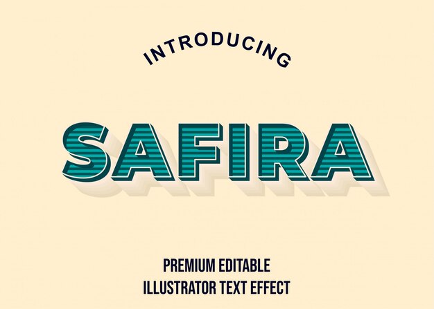 Efecto de texto retro 3d