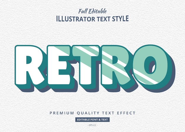 Efecto de texto retro