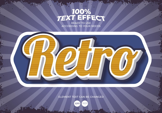 Efecto de texto retro