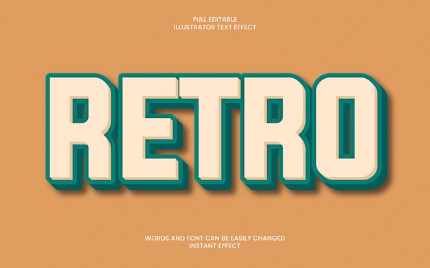 Efecto de texto retro