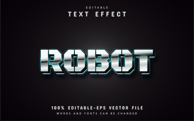 Efecto de texto robot