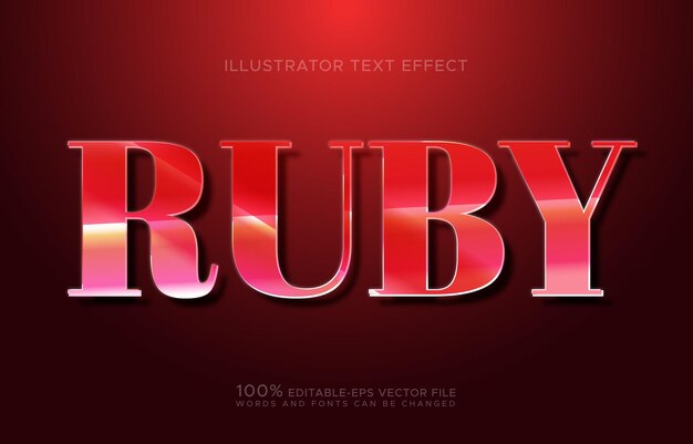 Efecto de texto Ruby