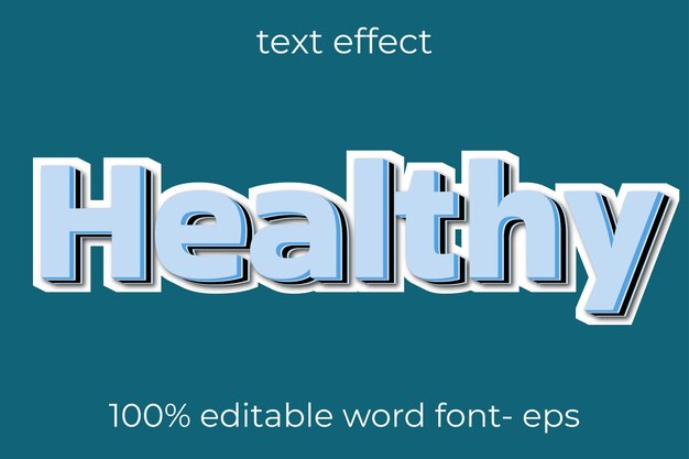 efecto de texto salud