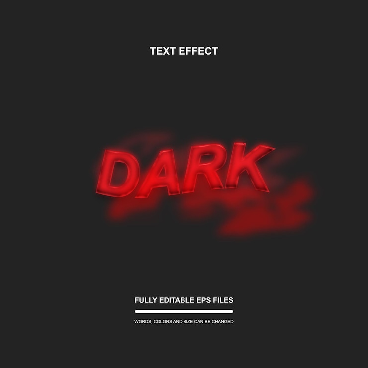 Vector efecto de texto sangriento