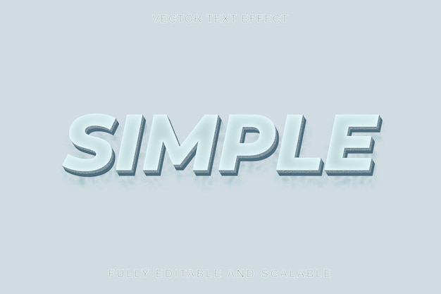 Efecto de texto simple en 3D