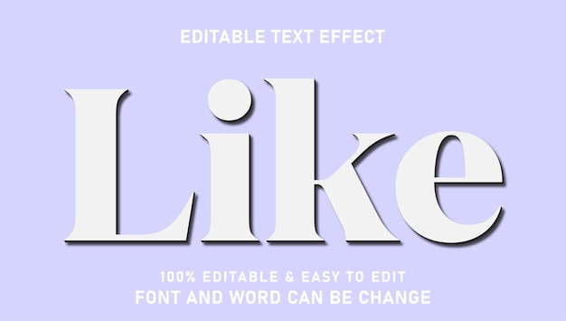 Efecto de texto simple con estilo 3D editable