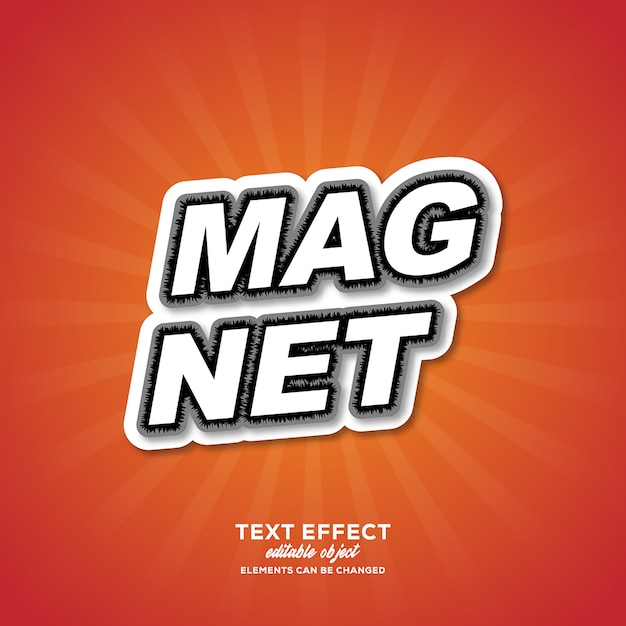Efecto de texto simple con estilo moderno
