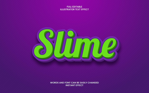 Efecto de texto de slime