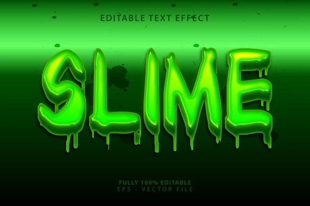 Efecto de texto de slime