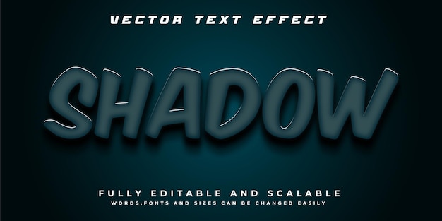 Efecto de texto de sombra 3d