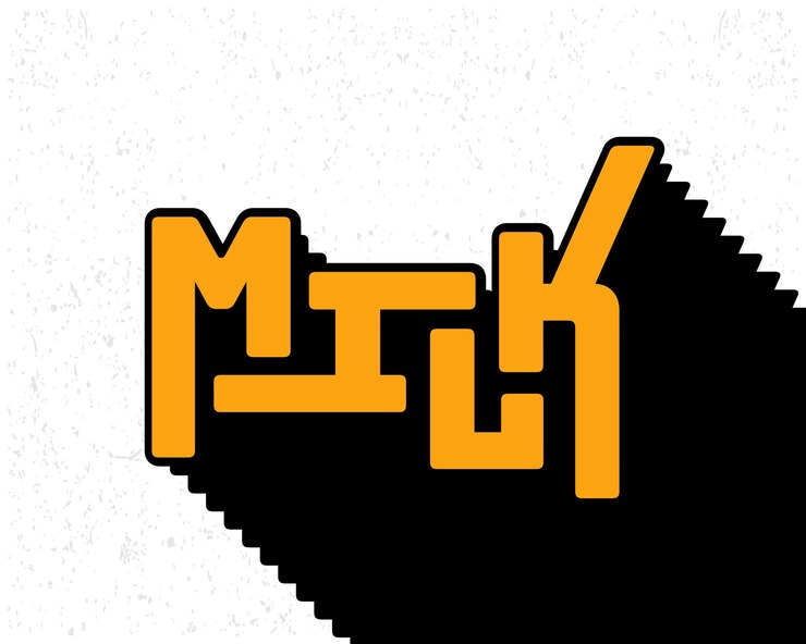 Vector efecto de texto de sombra larga tipografía de leche en estilo de color amarillo y blanco