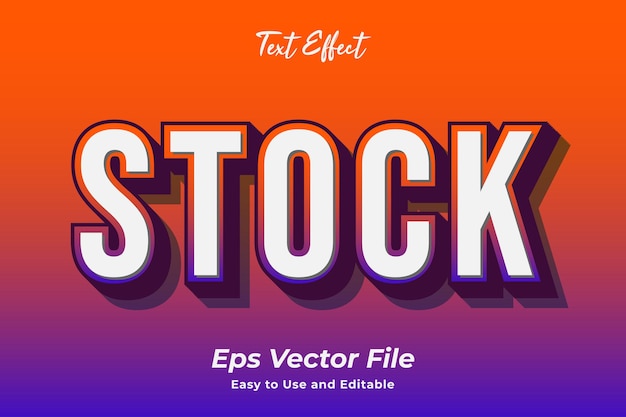 efecto de texto stock editable y fácil de usar vector premium