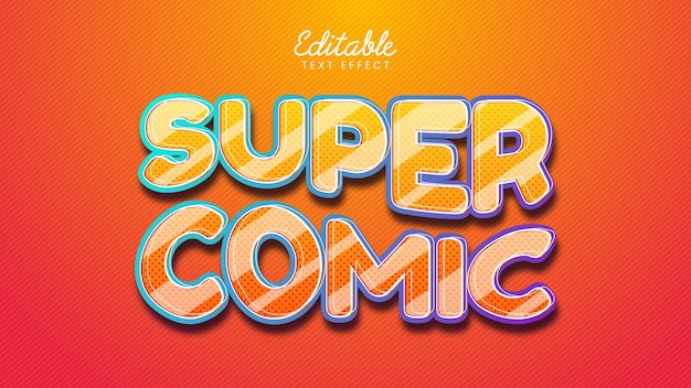 Efecto de texto Super Comic Venta