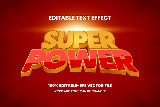 Efecto de texto superpotencia