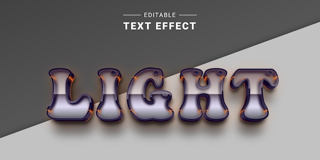 Vector efecto de texto de tecnología 3d editable