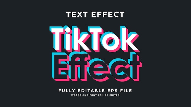 Efecto de texto Tik Tok