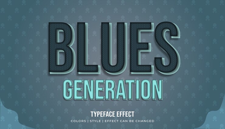 Vector efecto de texto tipográfico moderno